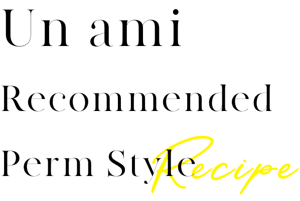 Un ami Recommended Perm Style